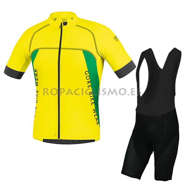 2017 Maillot Gore Bike Wear Power Alp-X Pro tirantes mangas cort